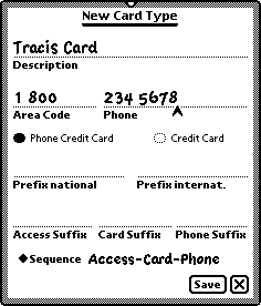 Phone Credit Card