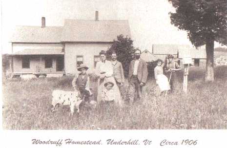 Woodruff Homestead. Underhill, VT. Circa 1906.